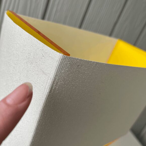 Pablo Designs Tube Top Table Lamp – Yellow Acrylic Base, Modern Minimalist, 14” - Picture 2 of 12